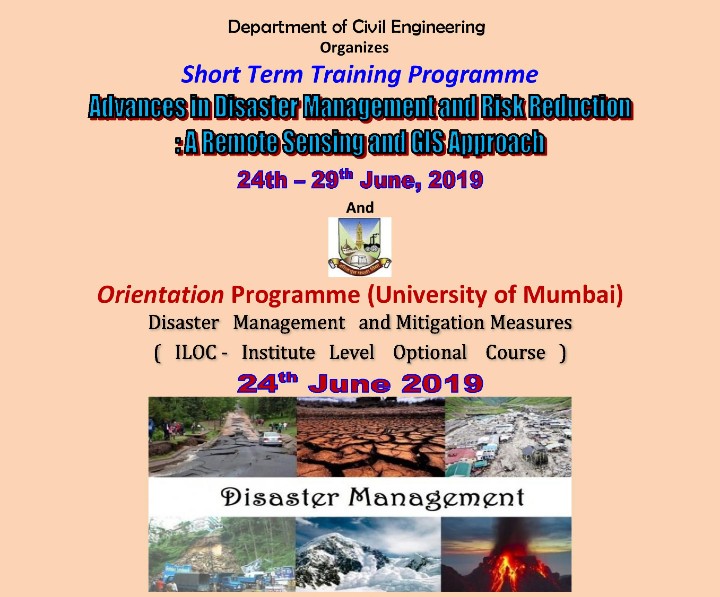 STTP on “Advances in Disaster Management and Risk Reduction – A Remote Sensing and GIS Approach”