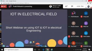 Webinar on "Use of IOT in Electrical Engineering"