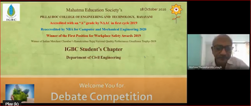 Intercollegiate virtual debate competition on Green buildings- the necessity of tomorrow or extravagance (1)