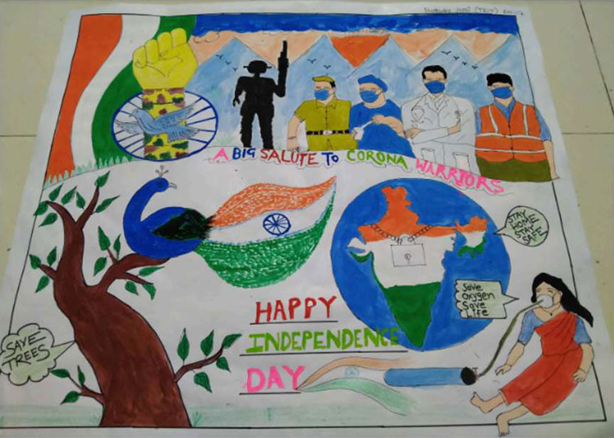 Details more than 74 sketch for independence day best - seven.edu.vn
